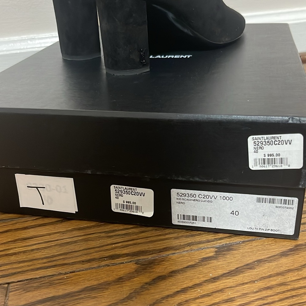 Saint Laurent Suede Boots - Picture 2 of 8